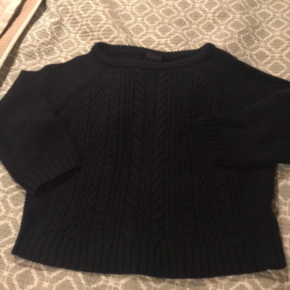 J. Crew Sweaters - J. Crew cable knit cropped sweater J. Crew Sweaters - J. Crew cable knit cropped sweater